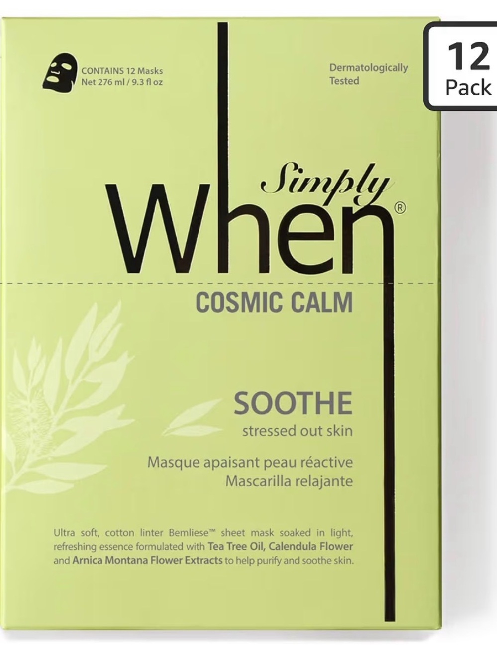 Simply When Cosmic Calm Soothe Sheet Mask - Green